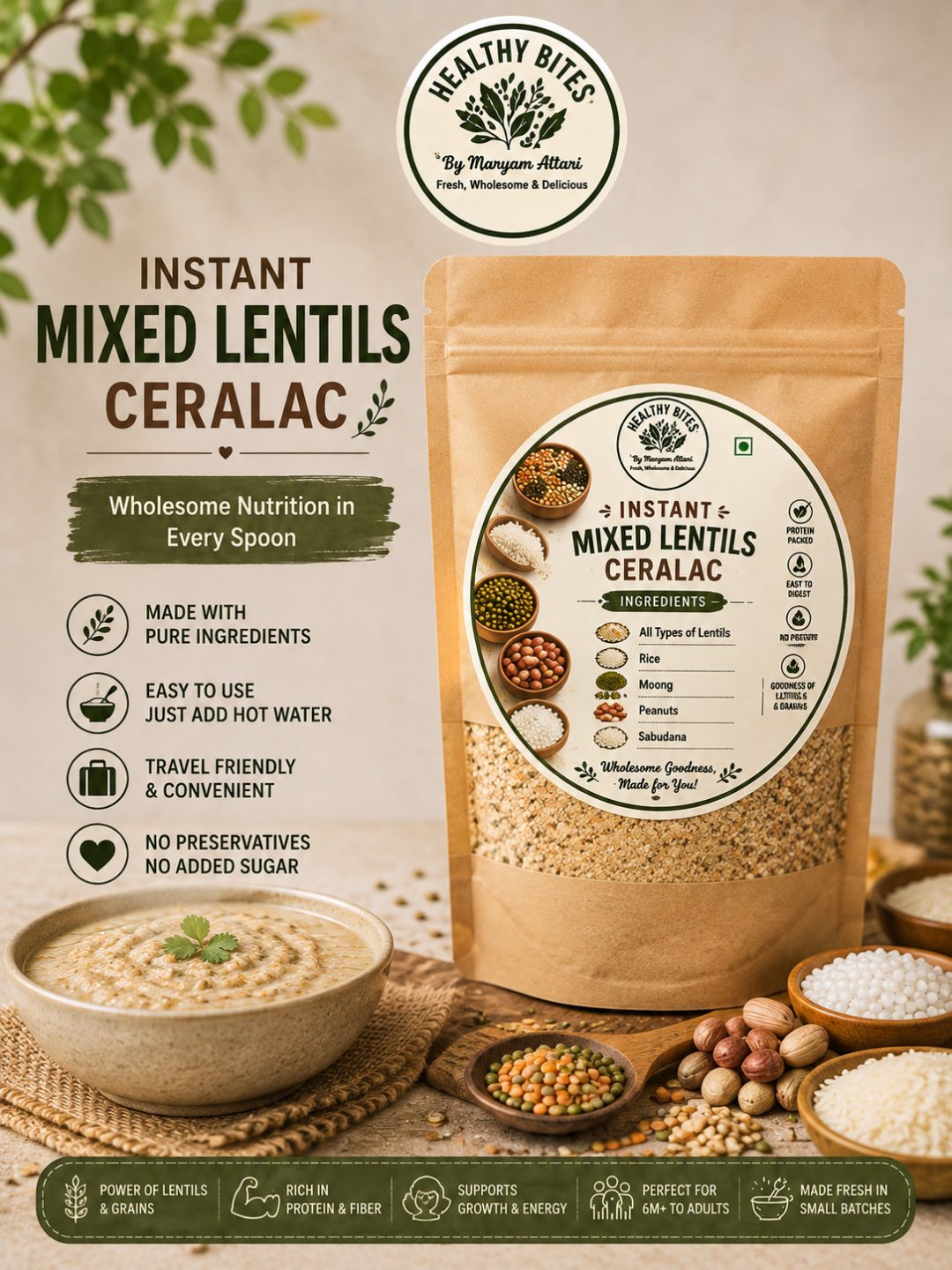 Instant Mixed Lentils Ceralac